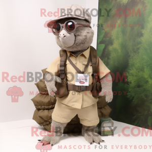 Pangolin maskot kostume...