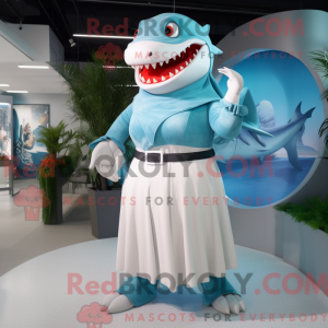 Himmelblå Megalodon máscara...