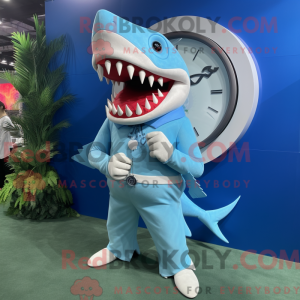 Himmelblå Megalodon máscara...
