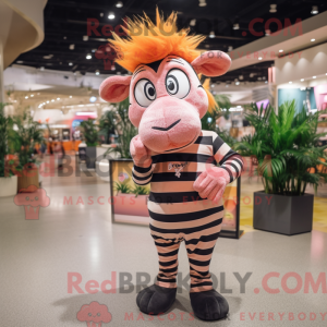 Peach Zebra maskerad figur...