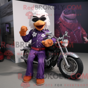 Personaggio mascotte viola...