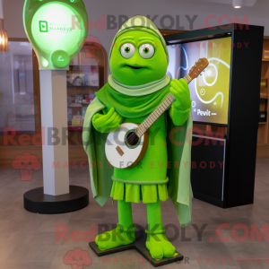 Limegrønn Celtic Harpe...
