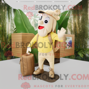 Beige baenmascottekostuum...