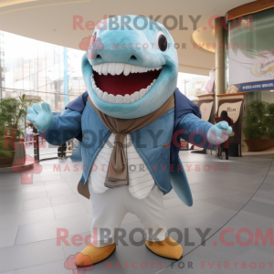 Himmelblå Megalodon máscara...
