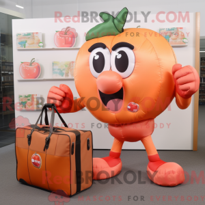Peach Boksehandske maskot...