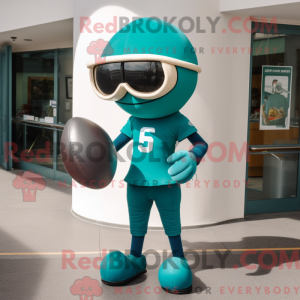 Teal American Football...