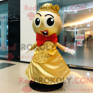 Guld Sushi maskot kostume...