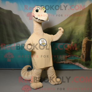 Beige monsterkostuum van...
