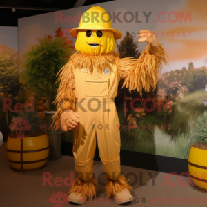 Gold Scarecrow maskot...