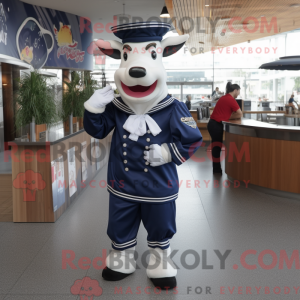 Maskotdraktfigur Navy Steak...