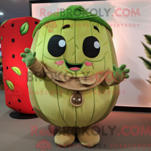 Tan Watermelon maskot...
