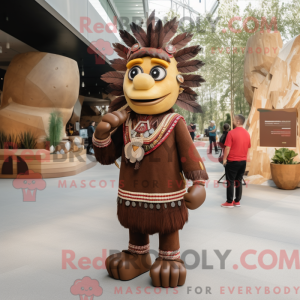 Brown Chief mascottekostuum...