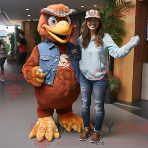 Rust Eagle mascottekostuum...