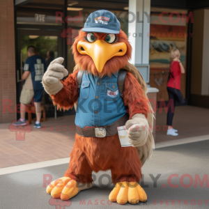 Rust Eagle maskot kostume...