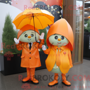 Disfraz de mascota naranja...