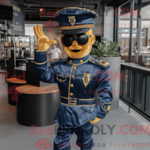 Gold Navy Soldier máscara...