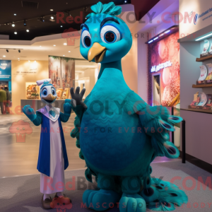 Costume de mascotte de paon...
