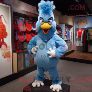 Sky Blue Roosters máscara...