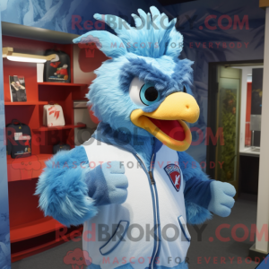 Sky Blue Roosters mascot...