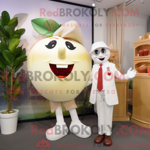 Crème Apple-mascottekostuum...