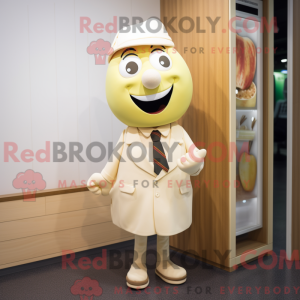 Creme æble maskot kostume...