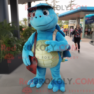 Turkis havskildpadde maskot...