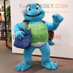 Postava maskota tyrkysové...