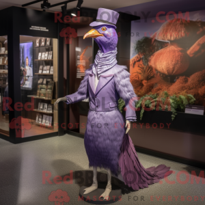 Lavendel fasan maskot drakt...