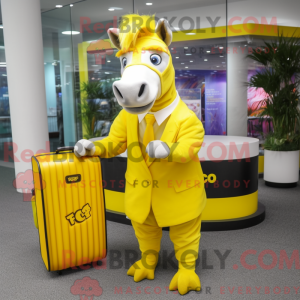Lemon Yellow Quagga mascot...
