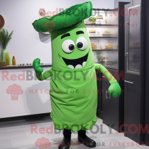 Green Steak mascottekostuum...