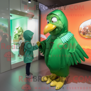 Green Eagle-mascottekostuum...