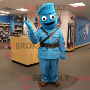 Cyan American Soldier...