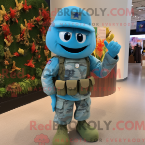 Cyan American Soldier...