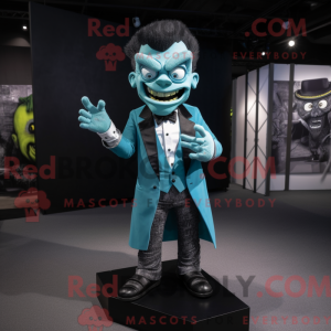 Cyan Frankenstein mascot...