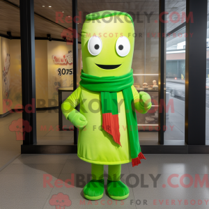 Limegrøn miso suppe maskot...