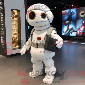 White Para Commando mascot...