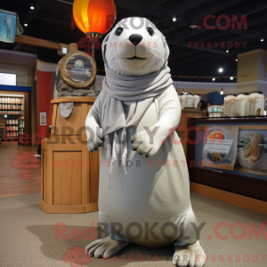 Silver Sea Lion mascot...