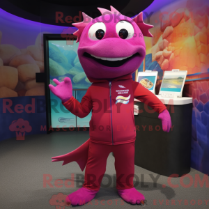 Magenta Barracuda maskot...