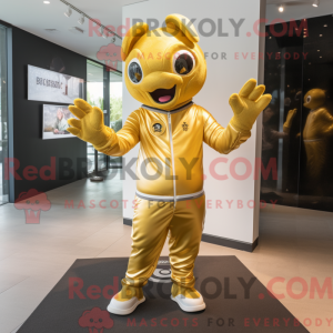 Maskottchenkostüm Gold...
