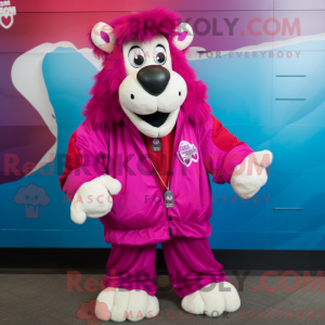 Disfraz de mascota Magenta...