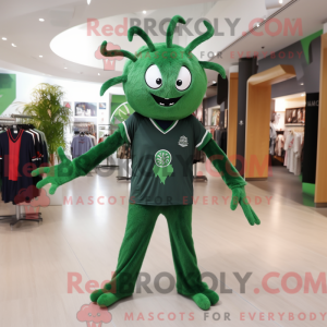 Forest Green Spider mascot...