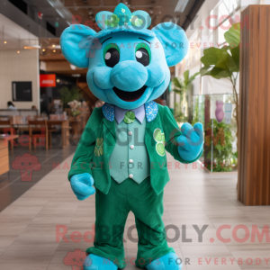 Turquoise Four Leaf Clover...