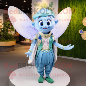 Cyan Tooth Fairy maskot...