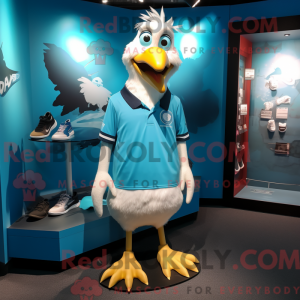 Maskottchenkostüm Cyan...