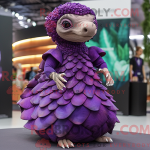 Lilla Pangolin maskot...