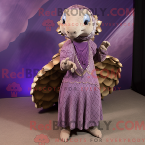 Lilla Pangolin maskot...