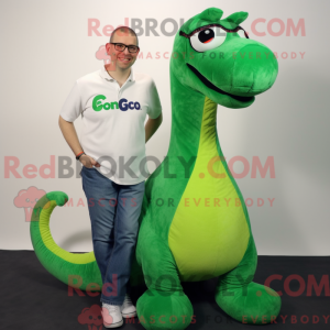 Mascotte de Diplodocus vert...