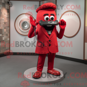 Red Phone mascot costume...