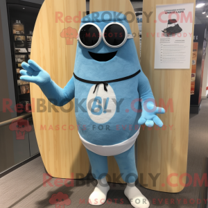 Sky Blue Oyster maskot...