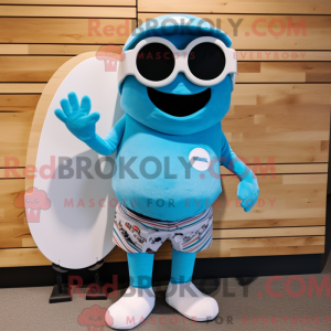 Sky Blue Oyster maskot...